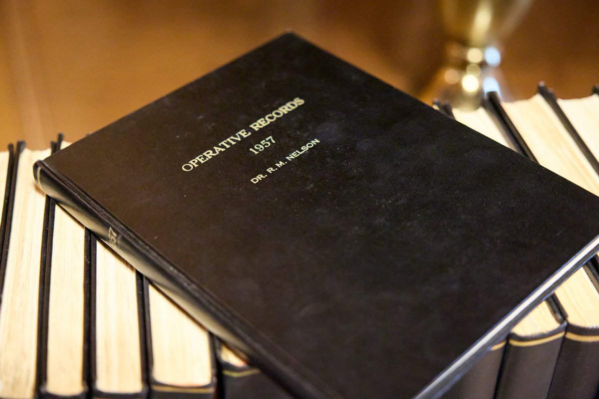 Ch_JesusChrist's tweet photo. President @NelsonRussellM has donated his medical journals and research—35 volumes in all—to the @UofUMedicine. The records detail more than 7,000 surgeries done over three decades. Read more on Newsroom.

https://t.co/Y1k7LxxSUb https://t.co/o3Kvv1AfLV