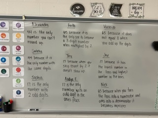 KAnglin_BST's tweet image. This week we focused on our Number and Number Sense skills by completing daily &quot;Which number does not belong?&quot; warmups.  Students have really begun to expand on their critical thinking and justification skills as the week has progressed! @BSTElementary #mathroutines #AlwaysOURBST