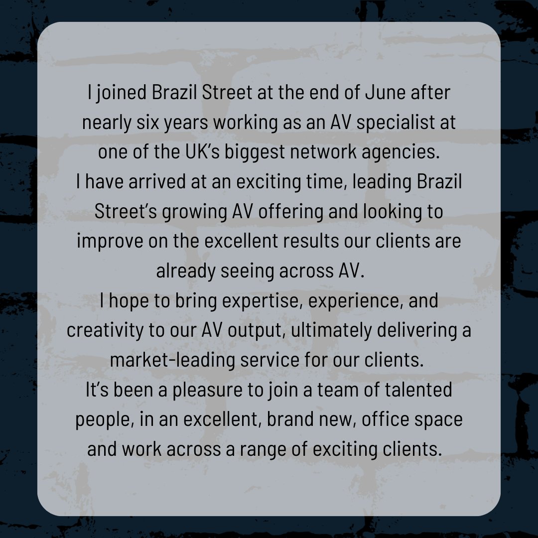 WELCOME TO THE TEAM! Say hello to our new AV Director James W 🎬