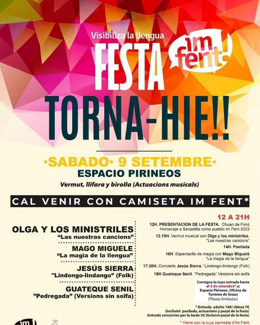 "La clau pa que l’aragonés sobreviva ni ye ni ha d’estar en las institucions. L’administración no va a venir a salvar l’aragonés. Lo fará si las personas que lo fablamos y lo amamos le’n obligamos"
barrenau.blogspot.com/2023/08/instit…