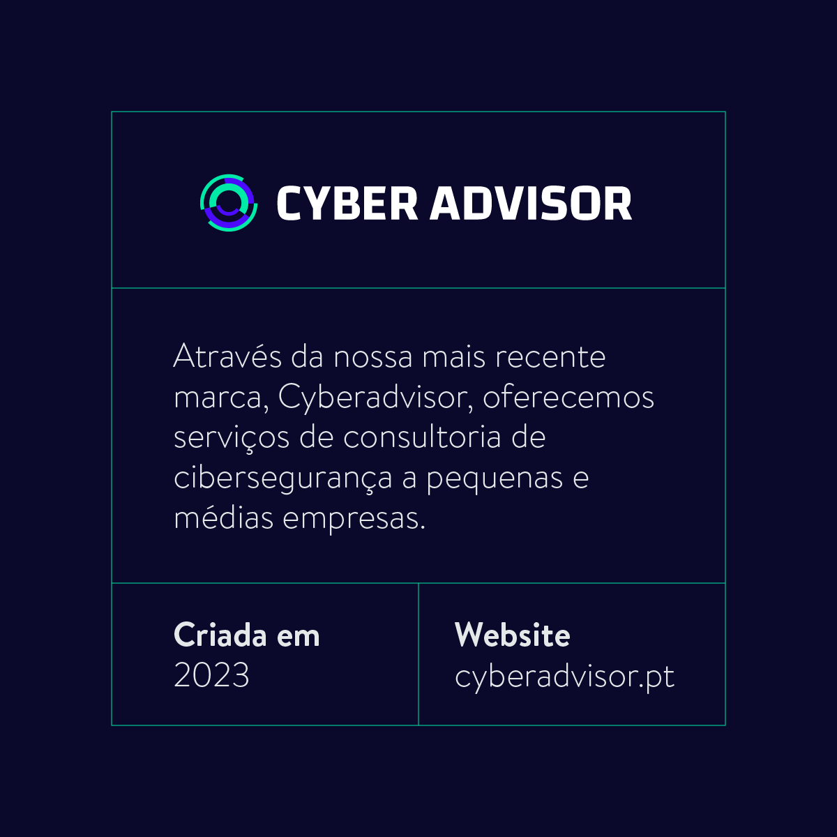 Contisystems_TI's tweet photo. Nos últimos anos criámos 3 novas marcas no universo Contisystems.

Unicks, Merece e, mais recentemente, CyberAdvisor são marcas que gerimos e comercializamos com muito orgulho.

Já conhece todas? https://t.co/m2Lag8VIYl