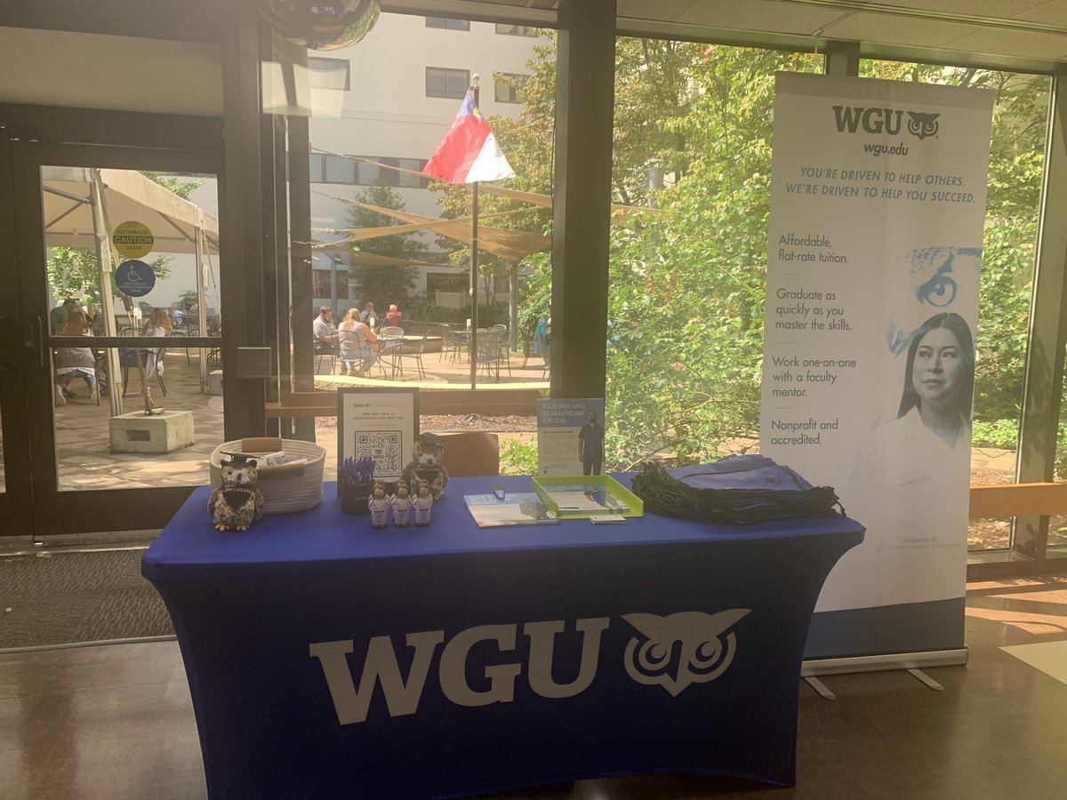 Diana Hurtado (@hurtado1222) on Twitter photo <a href="/wgu/">Western Governors U.</a> is at <a href="/UNCHealthRex/">UNC Health Rex</a> today discussing pathways of opportunity in higher education. Come visit me in front of the Courtyard Cafe. <a href="/WGUNC/">WGU North Carolina</a> <a href="/wgu/">Western Governors U.</a> is at <a href="/UNCHealthRex/">UNC Health Rex</a> today discussing pathways of opportunity in higher education. Come visit me in front of the Courtyard Cafe. <a href="/WGUNC/">WGU North Carolina</a>
