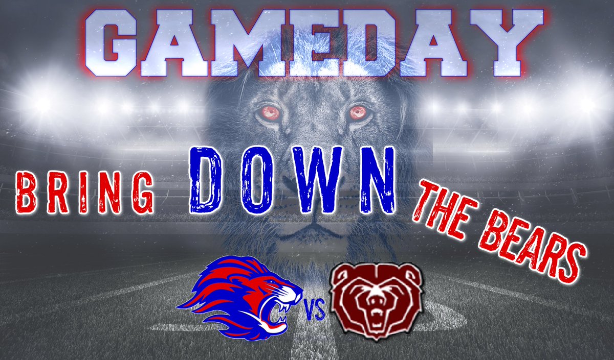 🏈🏈🦁It's GAMEDAY!!! 🦁🏈🏈 ‼️Play Hard LIONS‼️ 📣LIONS SHOW UP AND BE LOUD! 📣 See everyone tonight! GO LIONS!❤️🏈🦁💙@LLionsFootball @CoachPrice03 @LHSROAR @leanderlions123 @LHS_principal20