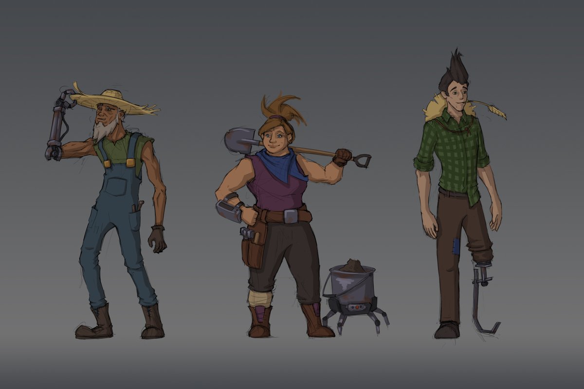 loadingbar_game's tweet photo. In Crystal Squad, it will be your job to protect the Villagers. And it will be worth it because they are great people! Here’s some first sketches of our villagers.

Don't forget to wishlist us at https://t.co/EwoiExP39a, it helps a whole bunch!

#conceptart #indiedev #gamedev https://t.co/jIEQ47kGVc
