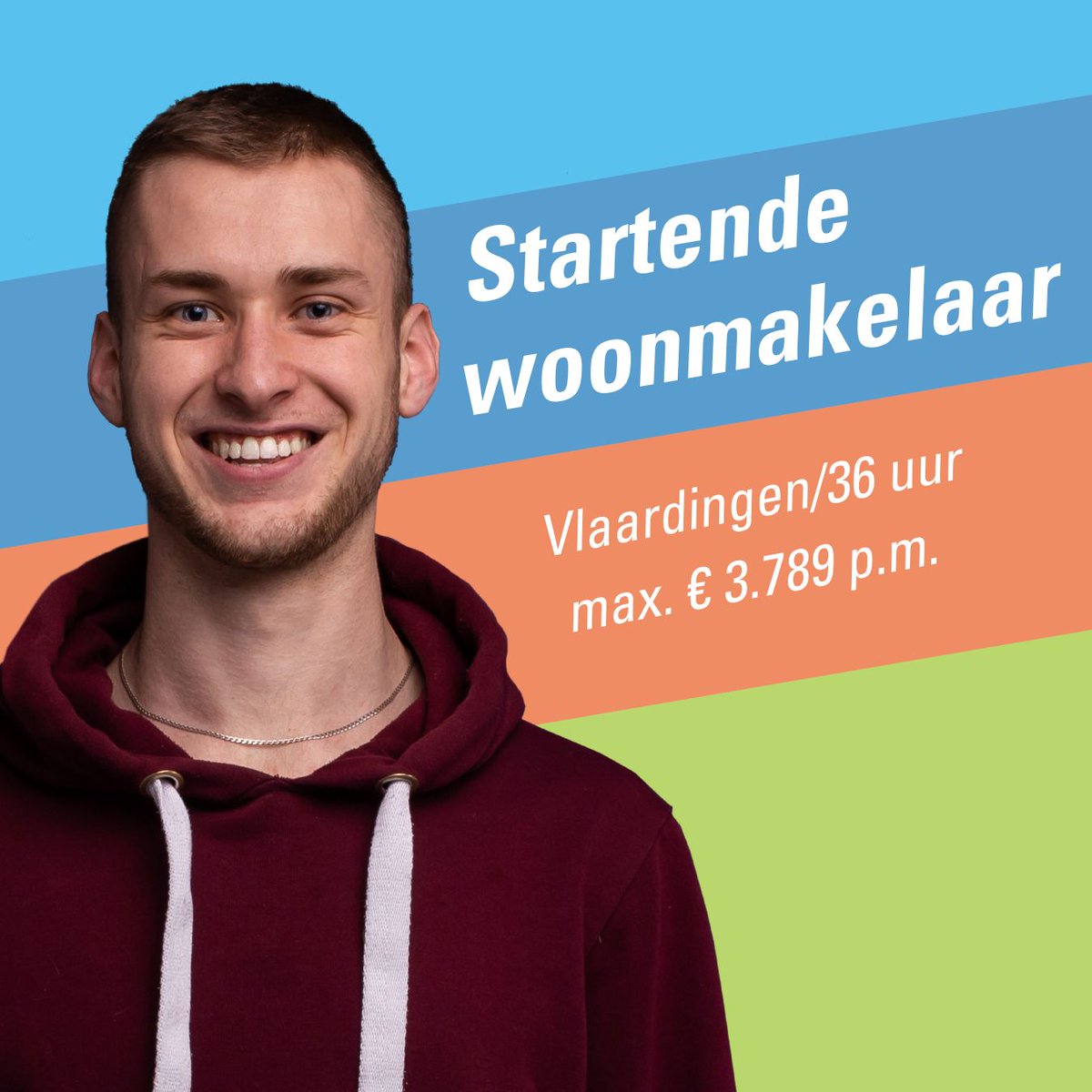👀 Wij zoeken een 

𝘀𝘁𝗮𝗿𝘁𝗲𝗻𝗱𝗲 𝘄𝗼𝗼𝗻𝗺𝗮𝗸𝗲𝗹𝗮𝗮𝗿 
36 uur per week 

Ga jij binnenkort je studie afronden of ben je net afgestudeerd? 👩‍🎓 En ben jij nog lang niet uitgeleerd? Dan maken wij graag kennis met jou! 
waterwegwonen.nl/over-waterweg-… 

#vacature #werkgeluk