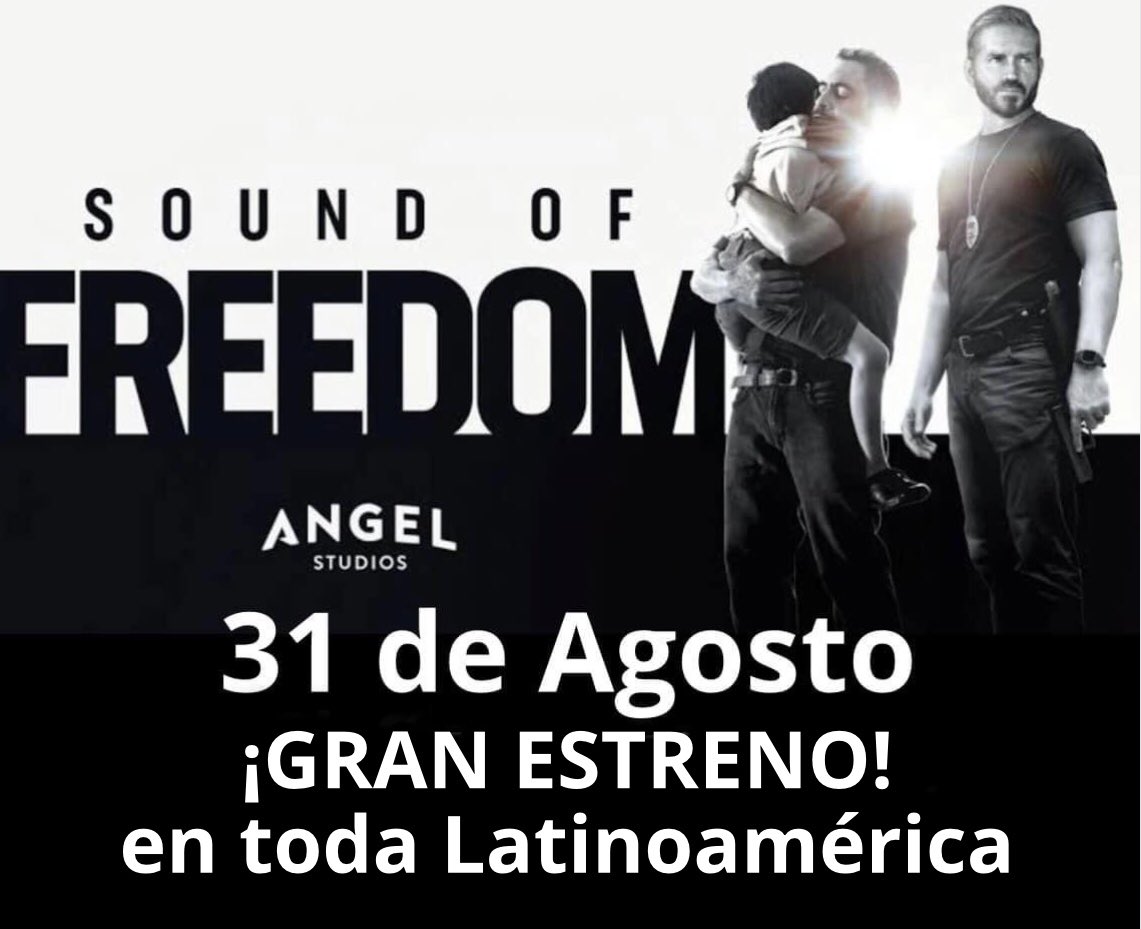 JulioXtomania's tweet photo. No se pierdan el estreno de esta extraordinaria película que habla sobre la trata de niños.
Alcemos la voz por ellos, 
por nuestros hijos.
#SonidoDeLibertad 
#LosHijosDeDiosNoEstanALaVenta 
@SOFMovie2023 
@EVerastegui
@TimBallard
@reallycaviezel https://t.co/bIToiEDGbd