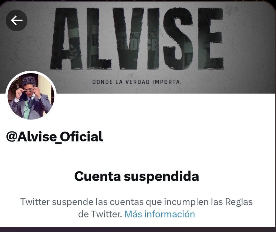 AntonioMorante's tweet photo. Acaban de suspender la cuenta de @Alvise_Oficial.

Todo por salirse del relato oficial! Significado de que el camino es el correcto!

#CensuraAlvise
@elonmusk https://t.co/vRTrIYcExj