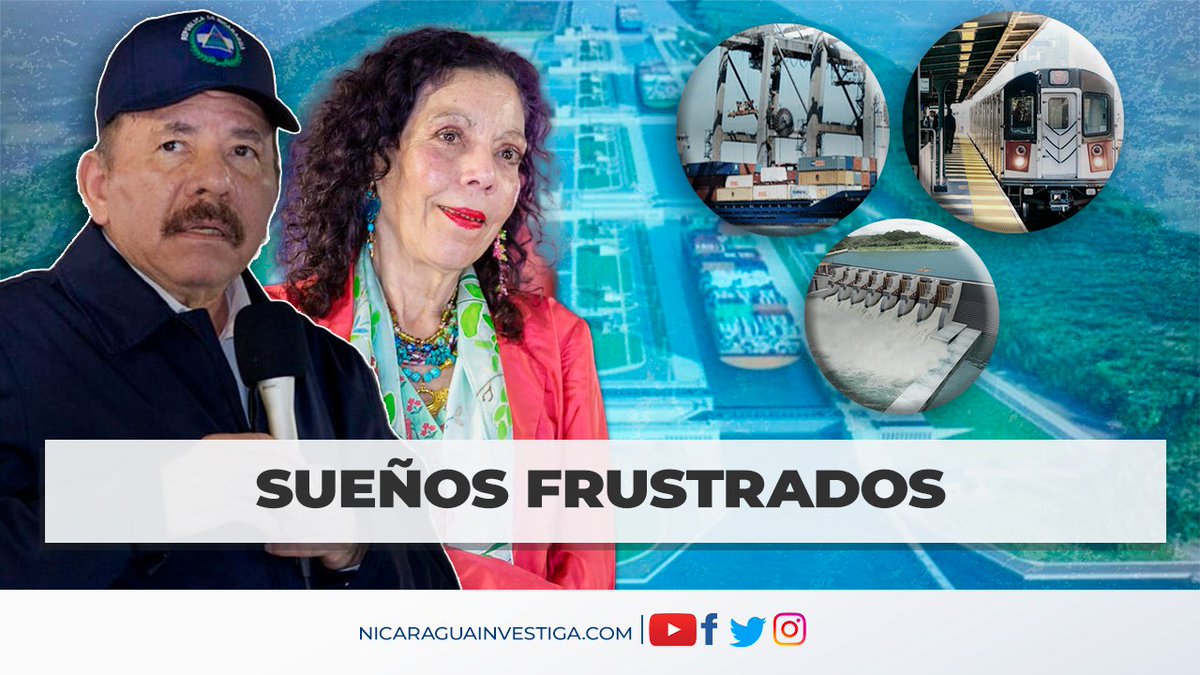 Desde que Daniel Ortega retornó al poder en 2007, prometió grandes proyectos que causaron furor entre sus adeptos, pero todo ello solo quedó en la imaginación del régimen sandinista youtu.be/D2yGqy-w9M8