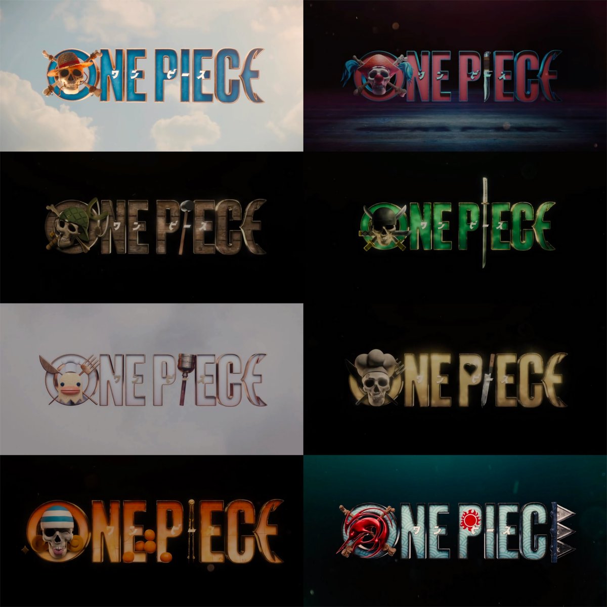 the one piece logos of live action are awesome !!

#OnePieceNetflix #OnePieceLiveAction