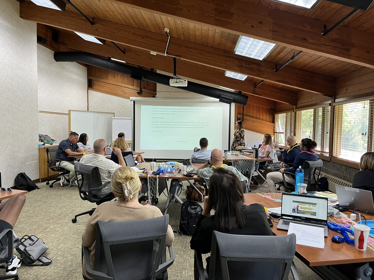 Had a great discussion at our admin retreat about future technology facilitated by <a href="/AMDtech831/">Alicia DelMastro</a>! Thank you <a href="/haug_jamie/">jamie haug</a> and <a href="/ScottStaubTech/">Scott Staub</a> for sharing your resources!