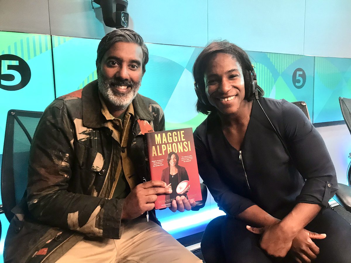 Loved being on @bbc5live @BBCSportsday & @BBCRadioManc to promote my book #WinningTheFight which is out today! 📖 Thank you @TherealNihal @KazGabay & @GavinROfficial for having me on your show. I loved every conversation (except the one about supporting Spurs, sorry Nihal 😆).