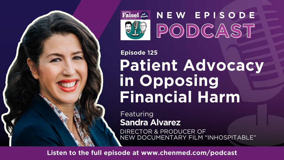 Are nonprofit hospitals making a difference? Don't miss this week's conversation with <a href="/sandraalvarez_1/">Sandra Alvarez</a> director of <a href="/Inhospitableflm/">InHospitable (Documentary Film)</a>. She joins <a href="/DrFaiselSyed/">Dr. Faisel Syed</a> &amp; <a href="/DrDanMcCarter/">Dan McCarter, MD FAAFP</a> to discuss the complex business model of hospitals. Listen now! ⬇️
ow.ly/itue50PGnlI