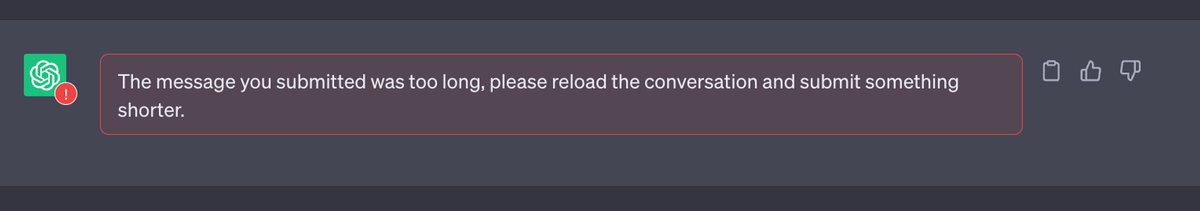 pawelmarszalec's tweet image. Nie ma nic bardziej irytującego niż taka wiadomość w ChatGPT.

Czy to złośliwość OpenAI, czy może wiadomość ma jakąś funkcję?

Czasami, gdy wychodzi nowa wersja modelu, słyszysz, że jednym z usprawnień jest zwiększony context window.

Co to oznacza w praktyce?

Context window to…