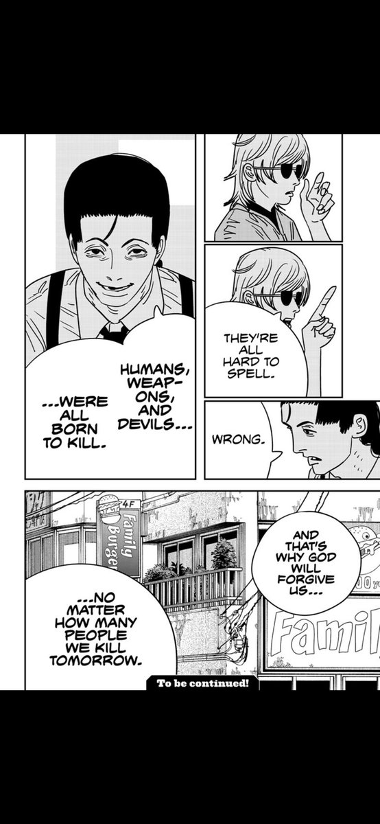 animeman360's tweet photo. So the Chainsaw Man Church is just like the old Devil Hunter Society? 😂 #csmspoilers #CSM141 https://t.co/3yFyvg0sAP