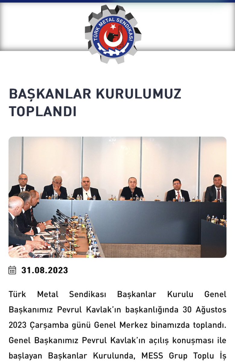 Bütün şube başkanları aynı fotoğrafı aynı açıklamayı paylaşıyor!Ne Başkanlar kuruluymuş arkadaş!
30 Ağustos'ta taslağı açıklayacağız diyen siz, şimdi yok toplandık, yok yönetim kuruluna yetki verdik diyen siz!Yalanlarınızdan bıktık usandık!
Hikaye anlatmayın ağalar 
#taslaknerede