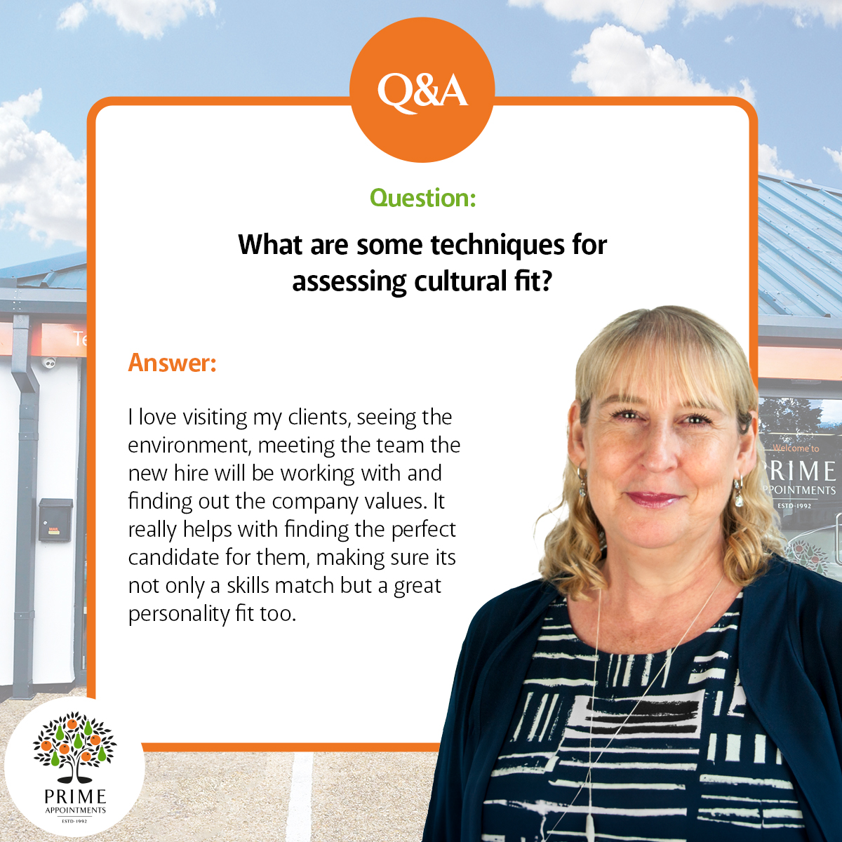 It is important that an employer hires a candidate who is the right cultural fit for their company in terms of aligning with the company values and being able to fit in with the working environment.

Schedule a call or submit a vacancy: prime-appointments.co.uk/recruitment-se…

#PermanentStaff