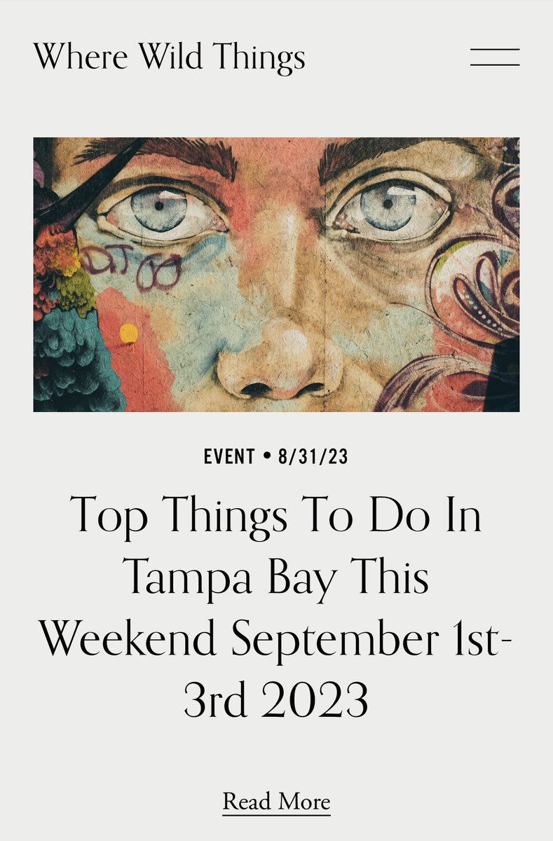 Who else is ready for Labor Day? Check out local events in the Tampa Bay and St. Petersburg, Florida area. Wherewildthings.com/events

#events #thingstodostpete #thingstodotampabay #tampabay #stpete #stpetersburg #florida