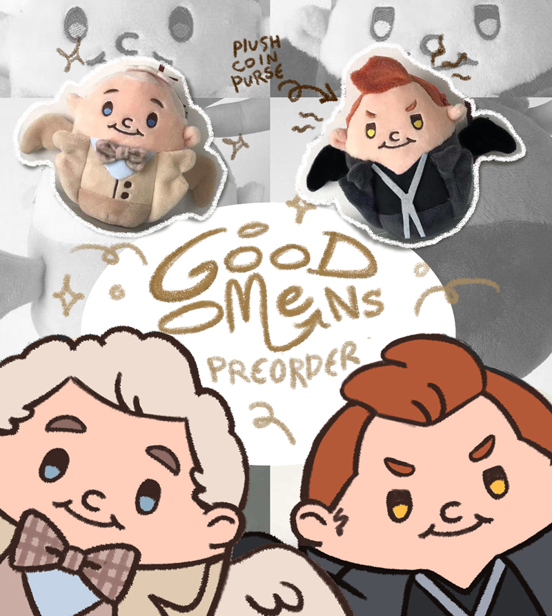 🌟 good omens plush coin purse preorder is now open !! 🌟
https://t.co/mS0YyARZEH 