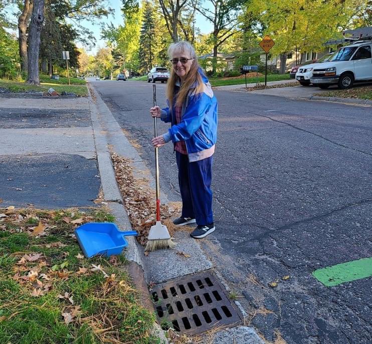 Patty has been keeping her storm drain and surrounding curbside clear since the 1970s! Way to go! Be like Patty and adopt a drain near you at adopt-a-drain.org.👍