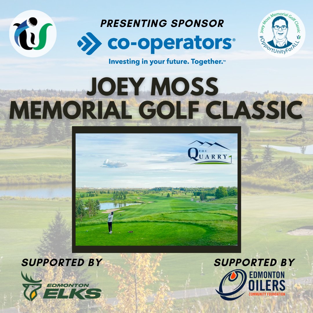 Calling all golfers! 🏌️‍♂️ It's time to hit the green and support a fantastic cause - The Joey Moss Memorial Golf Classic is taking place on Monday, September 18th at <a href="/QuarryEdmonton/">The Quarry Golf Course</a> and there are still spots available! 💚 Register today: ow.ly/5A2L50PFzpi
#joeymoss #yeg