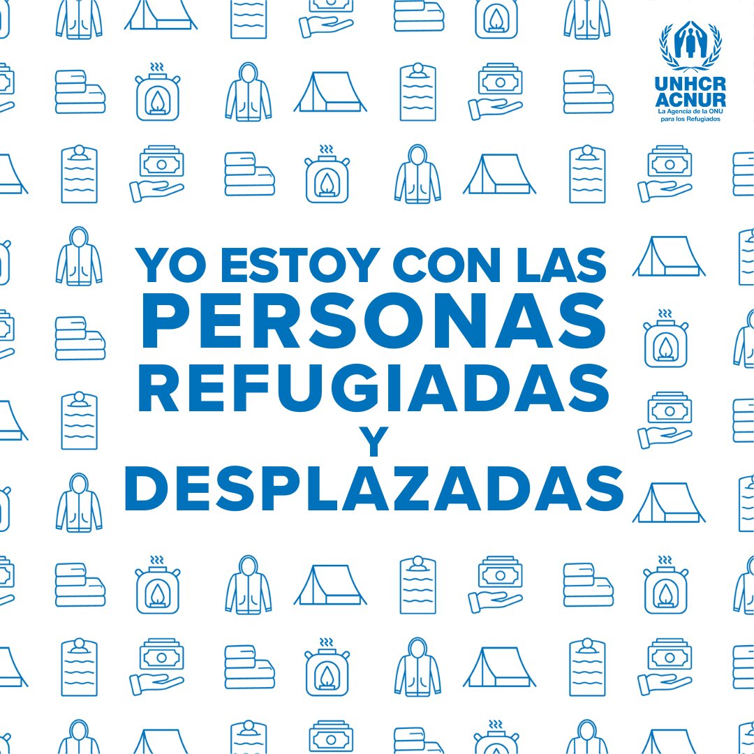 Comparte si tú también estás #ConLasPersonasRefugiadas.💙