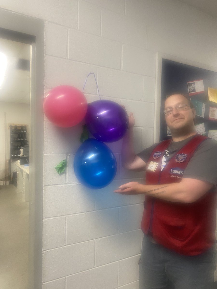 Starting already with the pipeline ballon’s challenge!! 2 down at the managers office!!! Let’s have fun all day long!!! ⁦<a href="/ginogilberto/">Gino Gilberto</a>⁩ ⁦<a href="/MelindaCounts/">Melinda R. Counts</a>⁩ ⁦<a href="/DCT0813MD/">Dante Thomas</a>⁩ ⁦<a href="/BenitoKomadina/">Benito.Komadina@Lowes</a>⁩