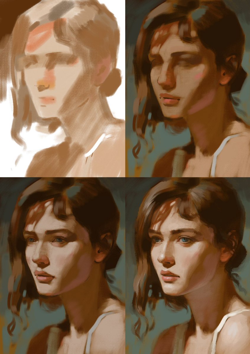 New painting - CG portrait, I continue to practice on the tablet