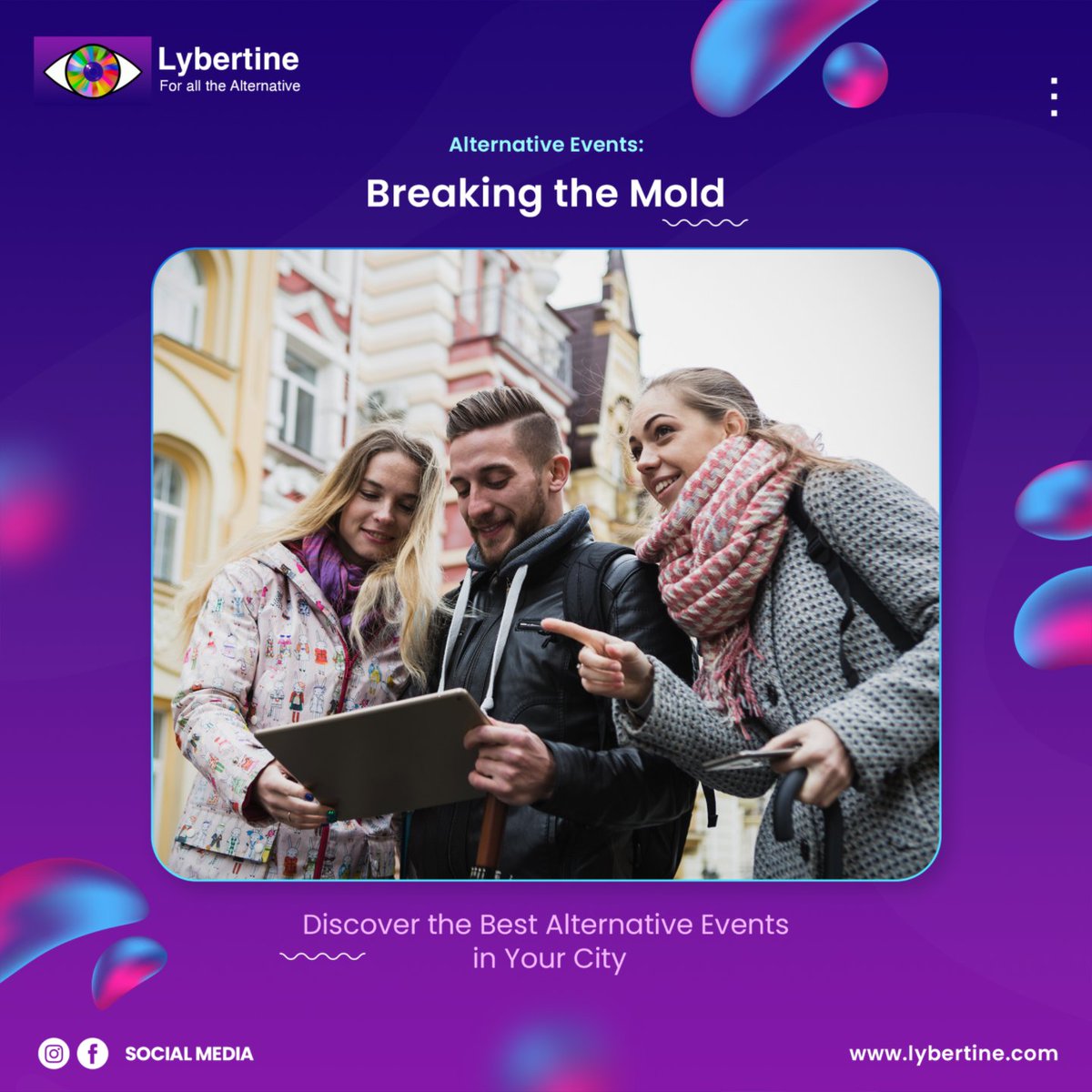 LybertineApp's tweet photo. "🌆 Breaking the Mold! Don't just follow the crowd, explore unique events in your city with Lybertine. #AlternativeEvents #EventUKRegistration #UpcomingEvents 🌆" https://t.co/LzL3ogvhS1