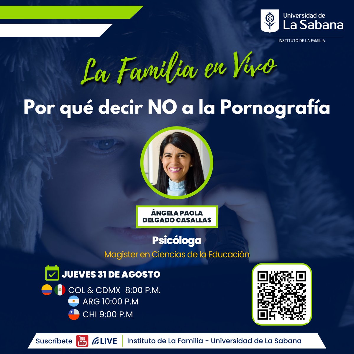 ¡No te pierdas nuestra próxima transmisión de La Familia en Vivo!

Este jueves 31 de agosto de 2023, a las 8:00 p.m., conversaremos con la profesora

youtube.com/watch?v=gASJCb…