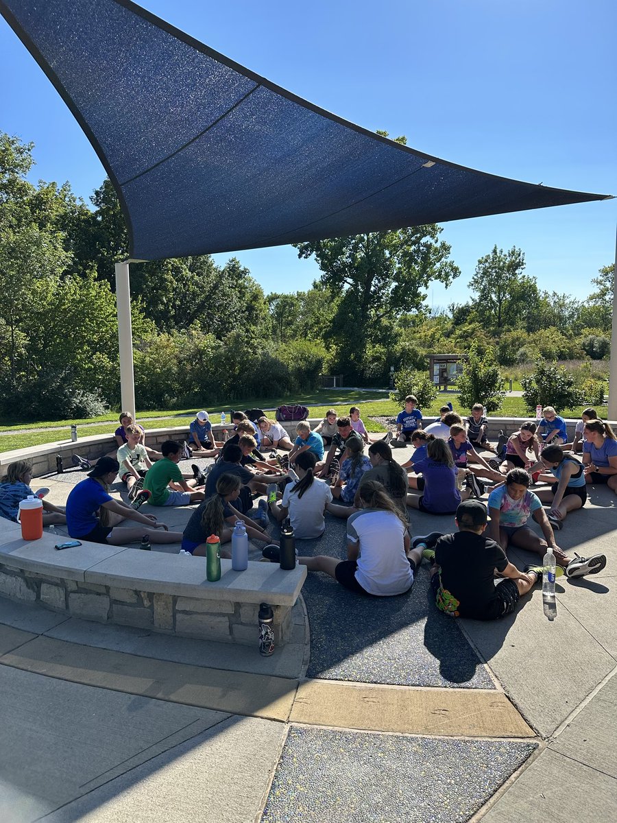 Shumate cross country team got to run at the Detroit River International Wildlife Refuge today #shumatestrong #gsdpride