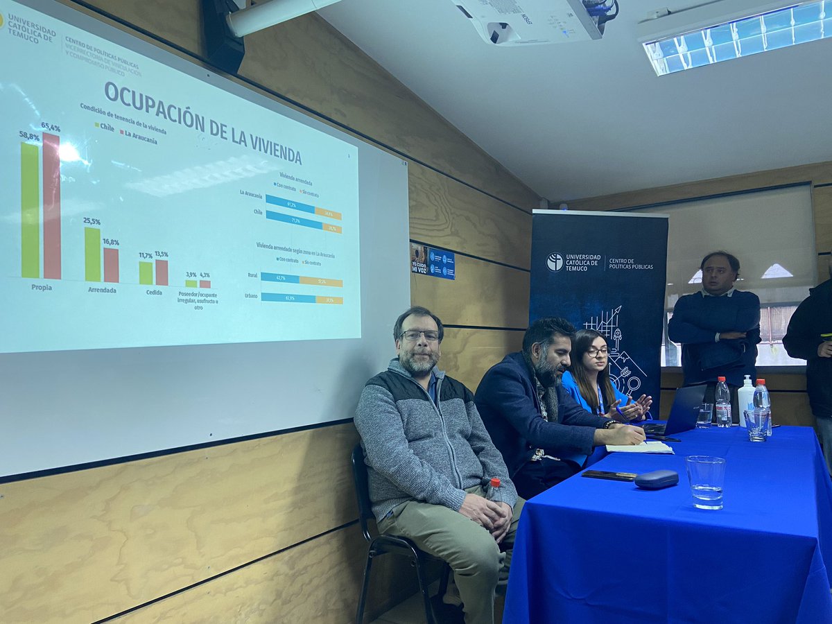 cppUCTemuco's tweet photo. 📊Audiencia completa en el “Encuentro Casen 2022” actividad organizada por el @soccipol y el @cppUCTemuco donde el Dr. Sergio Toro realizará el análisis de los datos presentados. https://t.co/TbNfkbPRcn