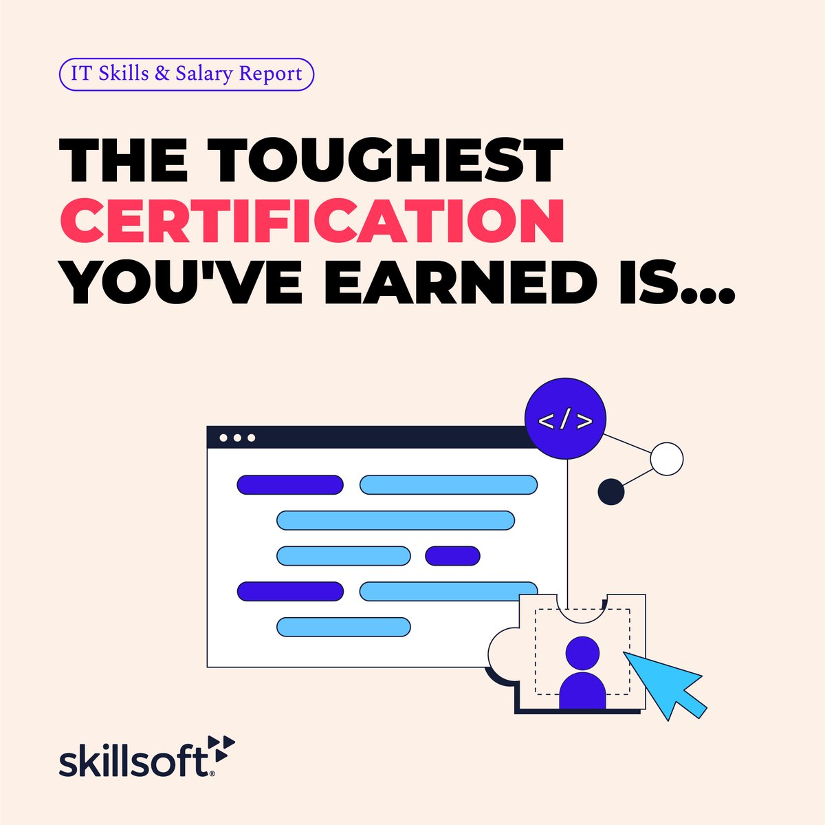 Thousands of IT professionals weigh in every year to share which certifications they've earned and how they benefit their careers. But which is the toughest (and most rewarding) to earn? Share your insights in @Skillsoft's annual survey: bit.ly/3qArO4e