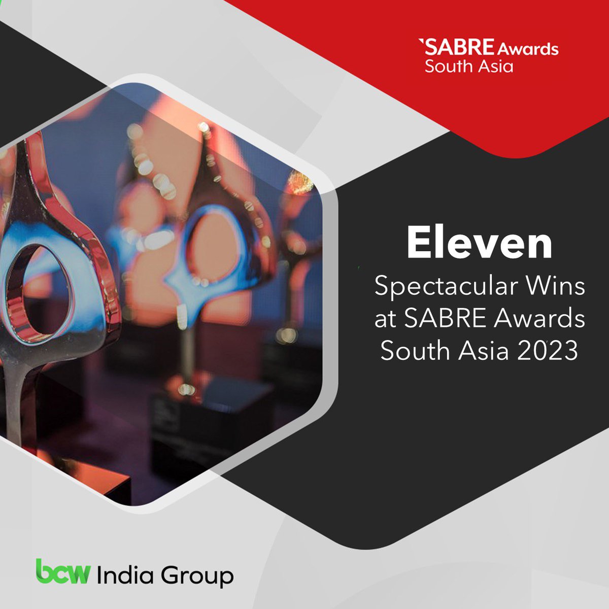 It was a night of wins for BCW India Group at SABRE South Asia Awards 2023! Congratulations to all the winning teams and shortlists that earned recognition at this year's awards. We are beyond proud!

#BCWIndiaTriumphs #SABRESouthAsia2023 #CommunicationExcellence