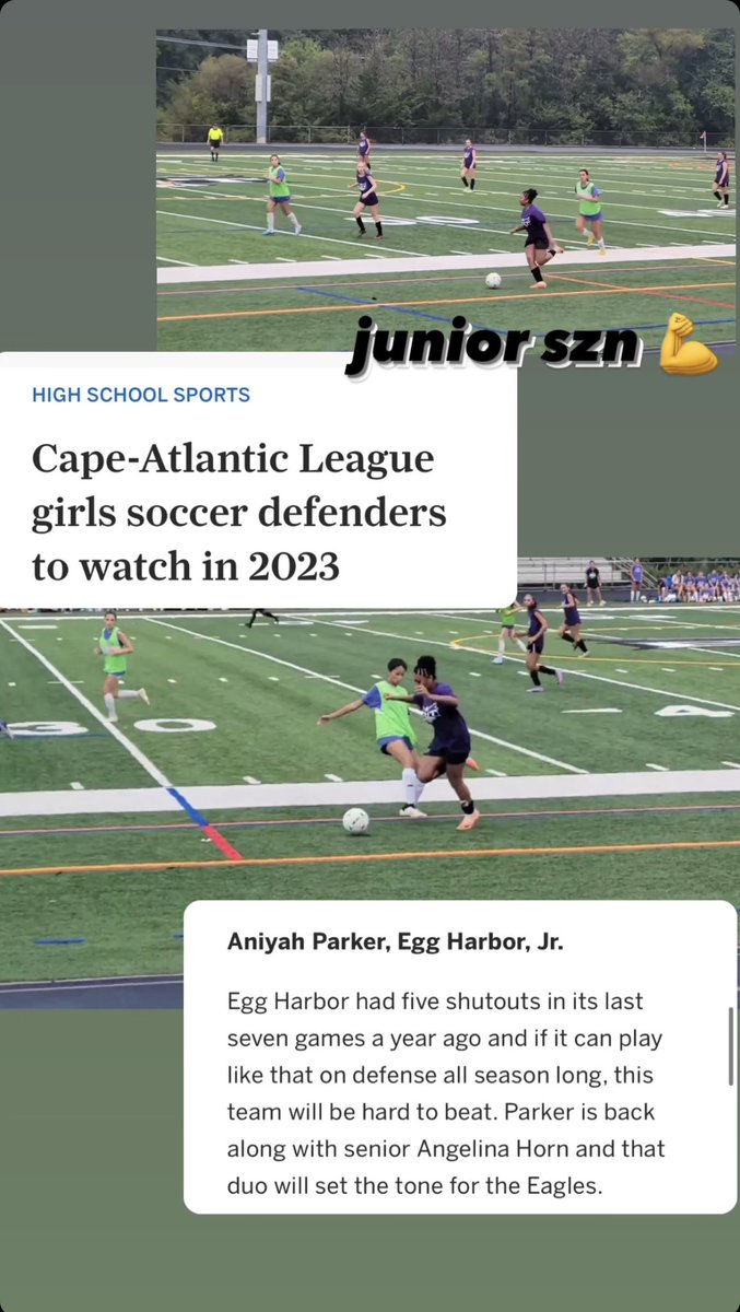 aaniyah_parker's tweet photo. ready for junior szn ⚽️💪 so grateful to be on both of these lists 
@EHTNJAthletics 
@ehtgirlssoccer 
@NJ_Sports https://t.co/jFgEHX6a51