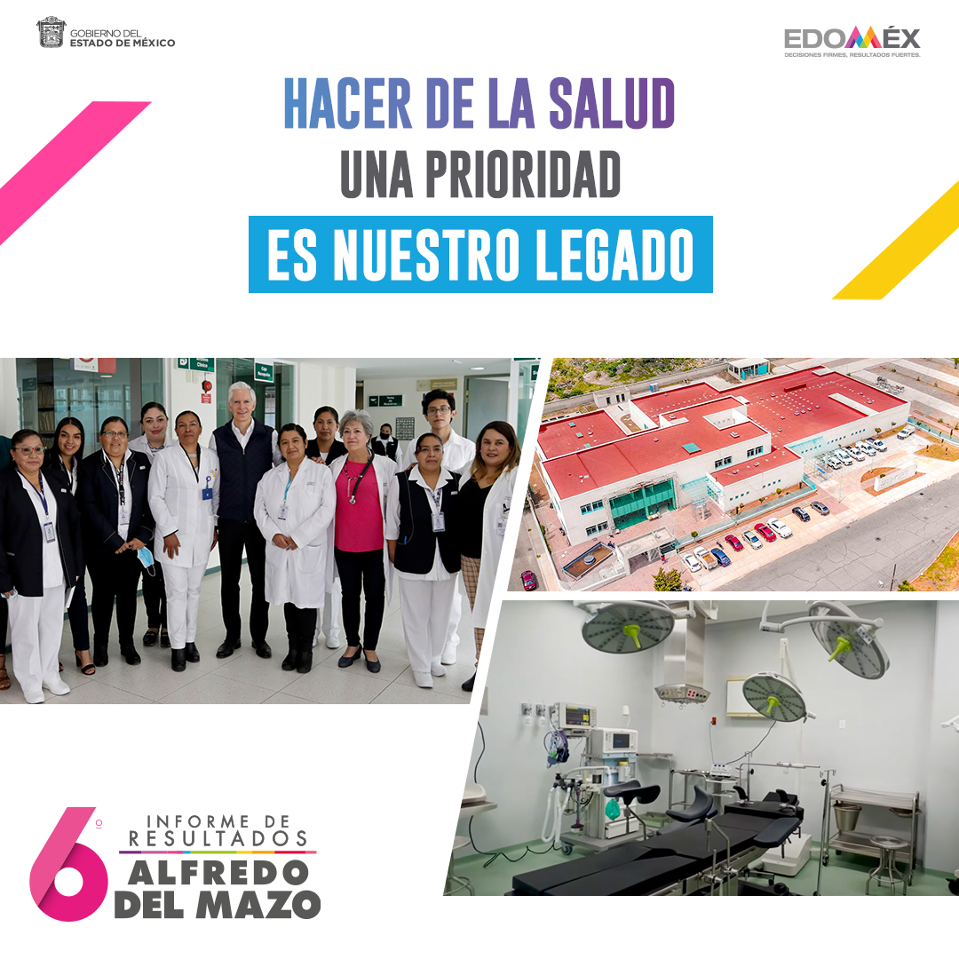Desde hace 6 años hemos hecho de la salud una prioridad. Los mexiquenses cuentan con un sistema de salud con amplia cobertura, moderno, accesible y cercano.
#6toInformeEdoméx