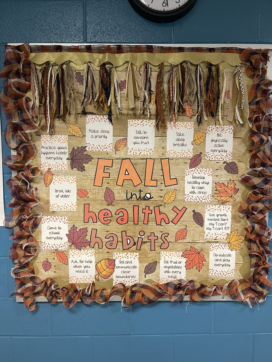 🍁 fall into healthy habits🍂 #randroadelementary