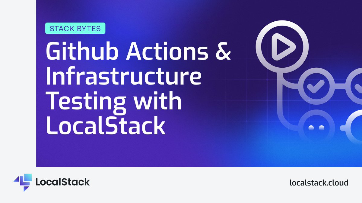 localstack's tweet image. New Stack Byte alert! 🚨 Discover the GitHub Actions and LocalStack synergy:
🐙 Harnessing GitHub Actions' power
🧑🏫 Mastering best practices
🧪 Tips for testing infrastructure provisioning. 
Dive into more details: hashnode.localstack.cloud/github-actions…
#StackByte #GitHubActions #LocalStack