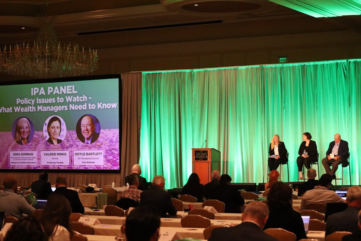 portfolioalts's tweet image. Our Vice President of Government Affairs and Associate General Counsel, Gina Gombar, recently had the opportunity to speak at the FactRight&apos;s 2023 Due Diligence Conference about policy issues and trends to watch in the alternatives space. Thanks for having us FactRight!