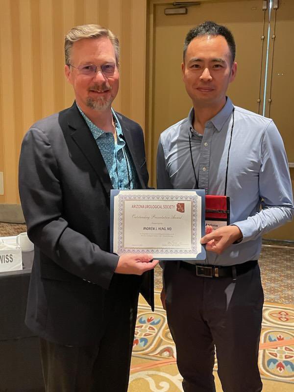 David T. Tzou, MD (@dtzoumd) on Twitter photo Long overdue post. Huge THANK YOU to <a href="/AjhungMD/">Andrew J. Hung, MD</a> for being our Keynote at our 2023 Arizona Urological Society (AZUS) meeting. Special surgeon scientist with TWO R01s who is changing the field of Urology & AI, and willing to share grantsmanship wisdom πWith AZUS Prez <a href="/CTwissMD/">Christian Twiss, MD, FACS</a> Long overdue post. Huge THANK YOU to <a href="/AjhungMD/">Andrew J. Hung, MD</a> for being our Keynote at our 2023 Arizona Urological Society (AZUS) meeting. Special surgeon scientist with TWO R01s who is changing the field of Urology & AI, and willing to share grantsmanship wisdom πWith AZUS Prez <a href="/CTwissMD/">Christian Twiss, MD, FACS</a>
