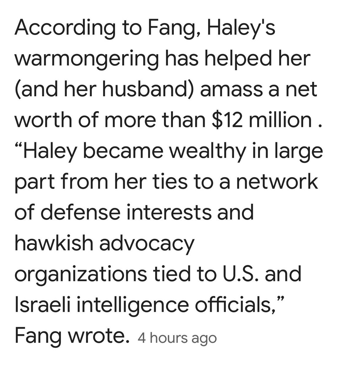TheCrow_Wolf's tweet photo. @NikkiHaley Just sit down. It amazes me tho that poor people keep voting Republican against their own interests. Keep your filthy paws off Social Security I for one don’t want to see my mom die at a desk after working for her OWN money. https://t.co/k0owNwOtpZ
