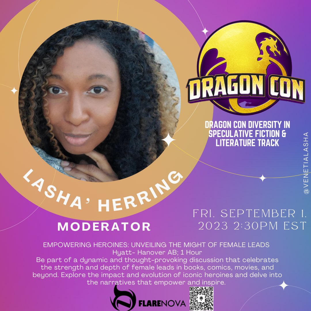 🚀 Join ME , at @dragoncon on Friday! 🐉 Let's connect and dive into insightful discussions about the future of creativity and innovation. See you there! 🌟 #DragonCon2023 #FlareNovaTeam <a href="/FlarenovaStudio/">FlareNova Studios</a> #XOUNN #indiecomics @xounnverse xounn.com