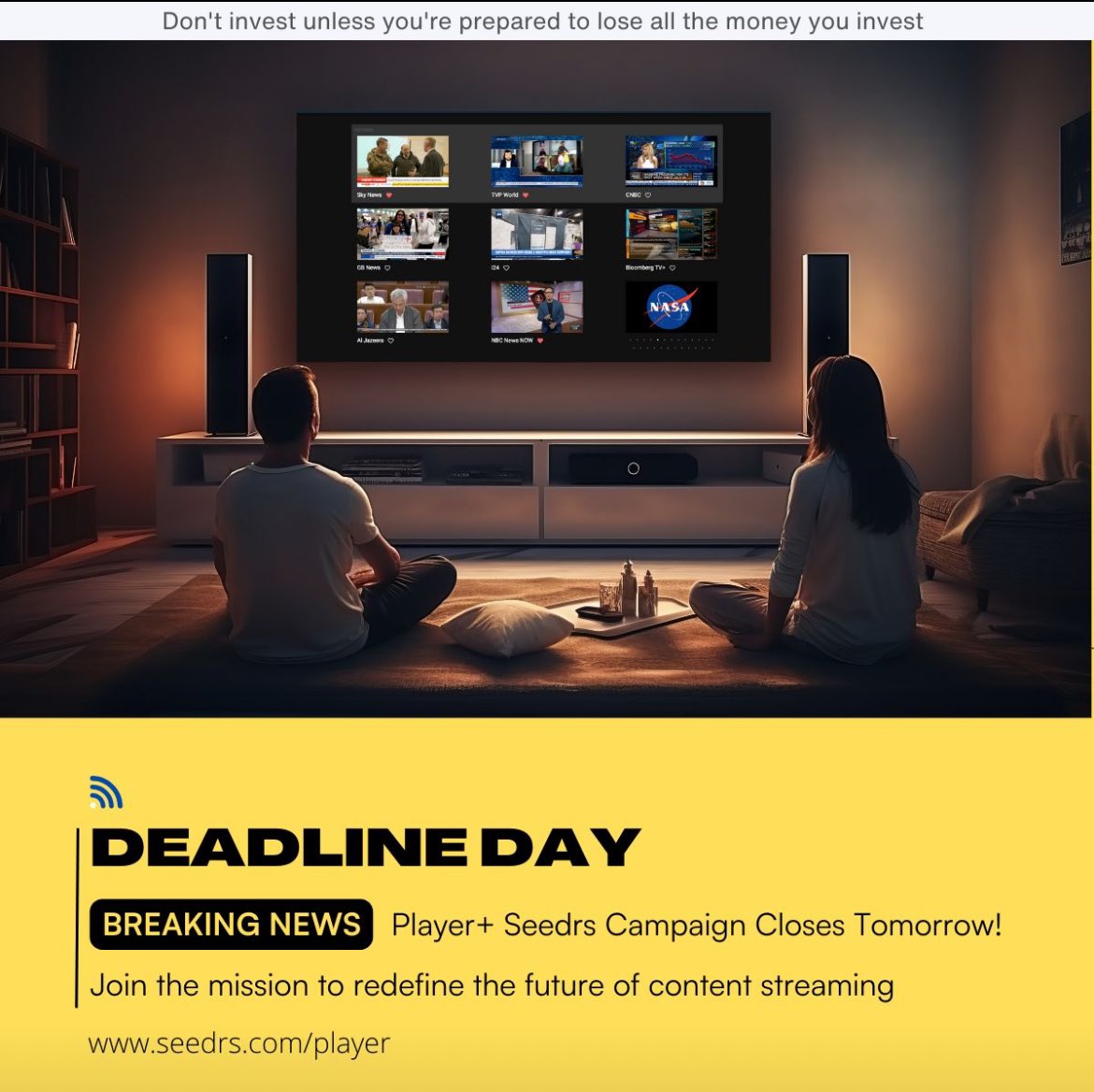 richardjacobs1's tweet photo. Our Deadline Day is also tomorrow!
https://t.co/9DIGNhvkhV

Approved by @Seedrs Ltd - 31st August 2023

#Seedrs #crowdfundingcampaign #crowdfunding #streaming #business 
#equity #shares #deadlineday https://t.co/ao519aqszi