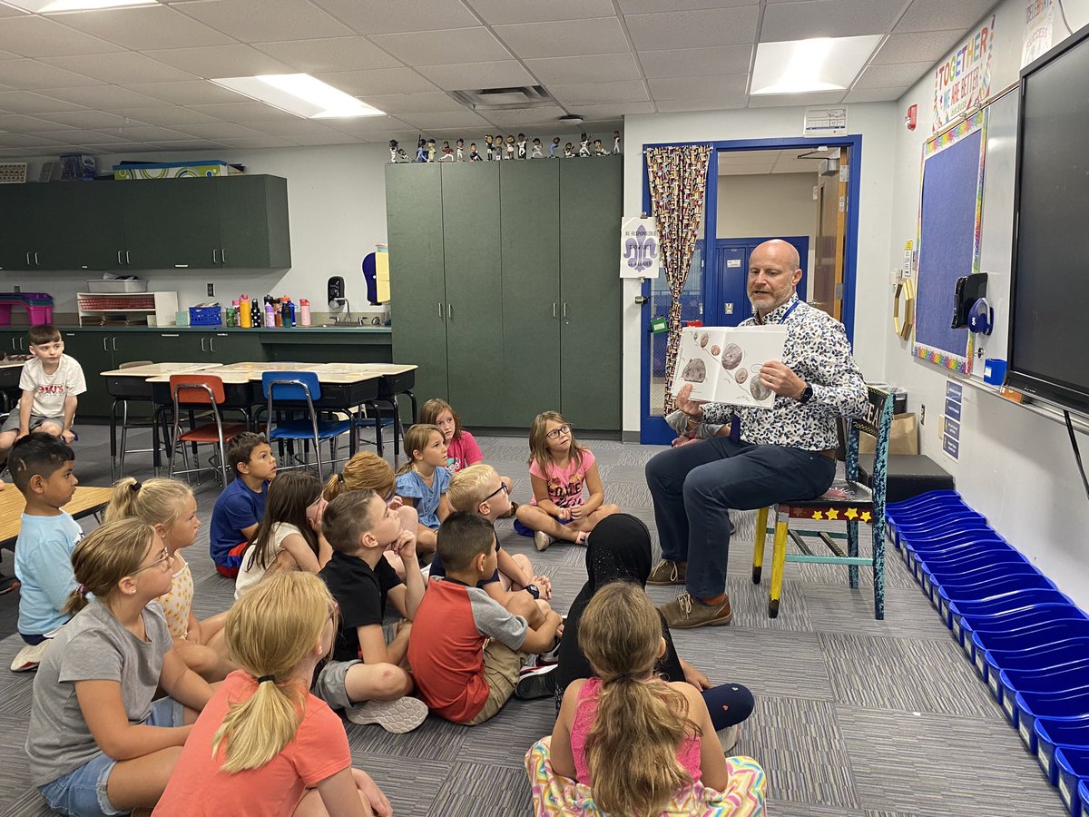 A visit from Mr. Doherty to start day 2!