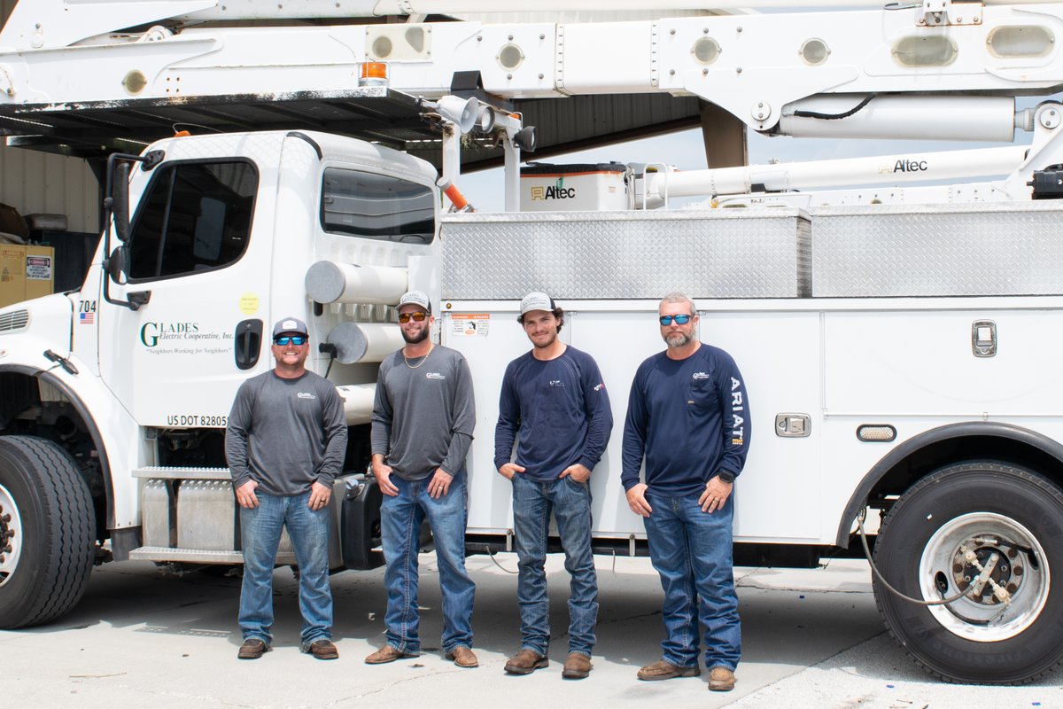 This afternoon, four GEC linemen headed to north Florida to assist Tri-County Electric Co-op with their hurricane restoration efforts. Idalia made landfall in their service area, causing substantial damage to their system. Our prayers are with everyone working toward recovery.