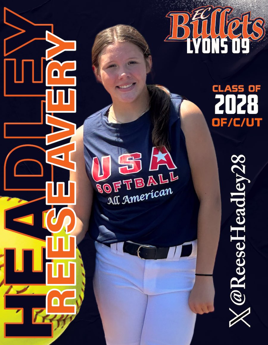 EC_BulletsLyons's tweet image. Please help us give a big welcome @ReeseHeadley28 and her family to our team. With all 11 players returning from our summer Reese will be finalizing our roster for this Fall.  
#rideordie #ecbullets @Clyons37 @EastCobbBullets