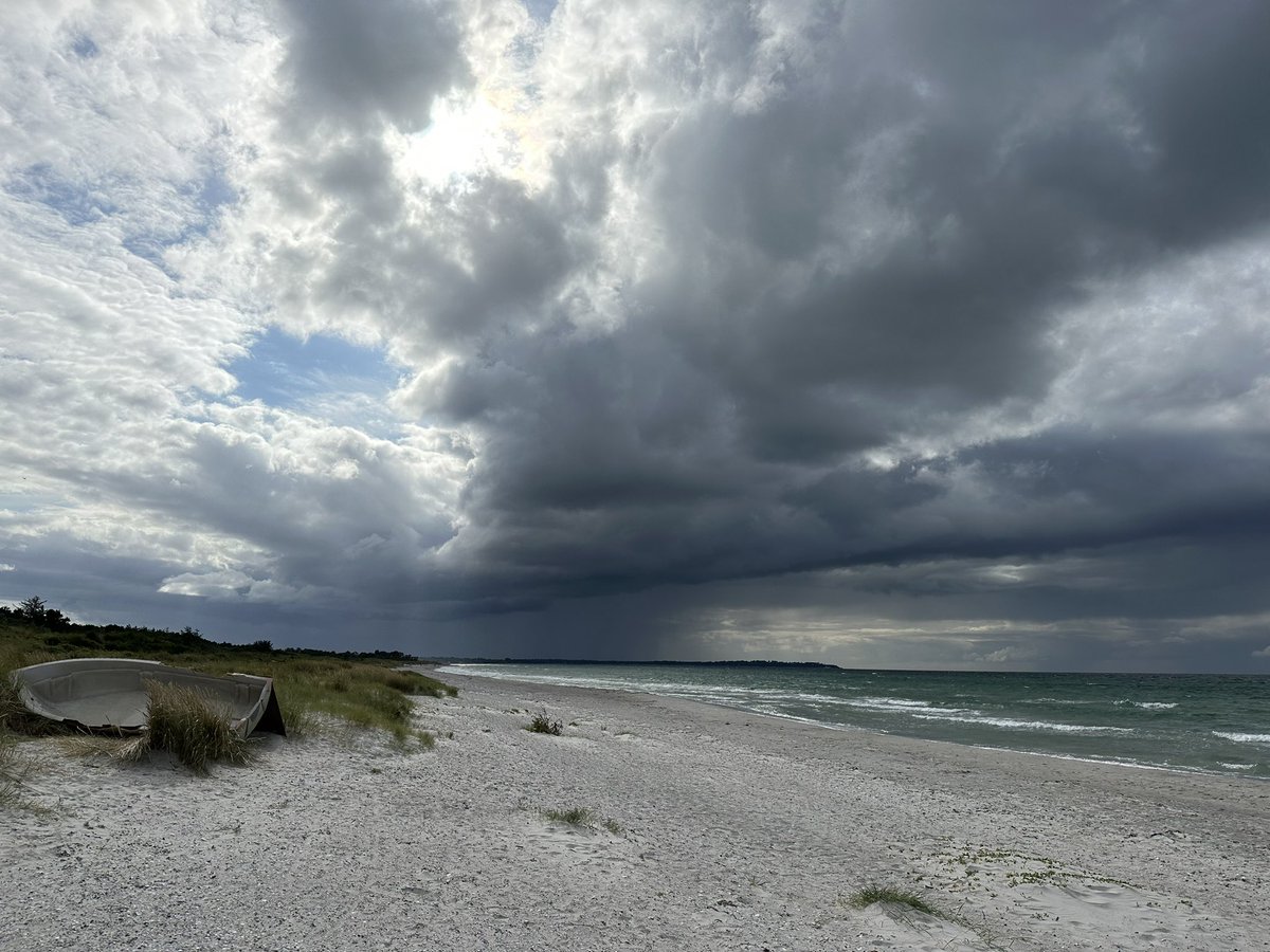 Sommeren 2023 ☔️

Blev ekstrem måned for måned - men næsten normal som helhed 🧐

🌡️Temperatur 16.1° (normal 16.1)
☀️Solskin 668 timer (normal 653)
🌧️ 270 mm (normal 212)  +25%
👙31 sommerdage (normal 30)

Det unormale var fordelingen😵‍💫 

rekord ☀️ juni
rekord 🌧️ juli