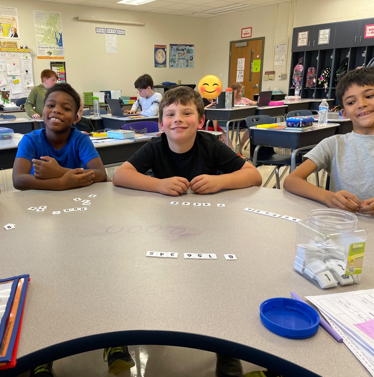 MsP_Danielle09's tweet photo. We have been working with all things place value in math class! From making numbers to reading numbers to finding the different forms of numbers, we have been busy and having fun! @CESGoPanthers https://t.co/6OgYxPmbUH
