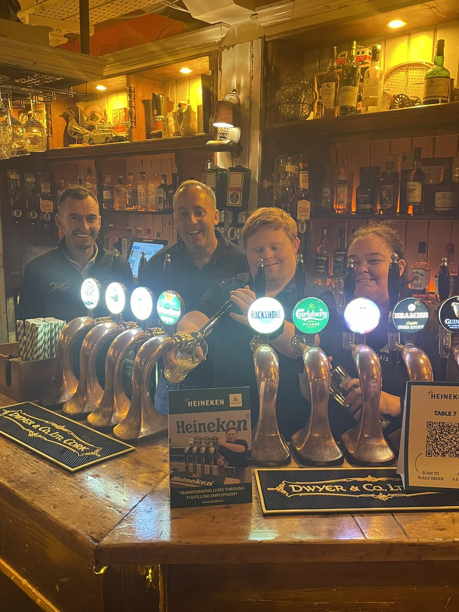 Great to see Dillion &amp; Marie getting ready for <a href="/CorkVFI/">Cork Publicans</a> ‘End of Summer’ BBQ next Monday <a href="/DwyersOfCork/">DwyersOfCork</a> Thanks to Alan of Assistiv for getting the technology and training in place to showcase how people with special talents can work in the hospitality Industry <a href="/VFIpubs/">VFI</a> <a href="/pure_cork/">Pure Cork</a>