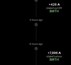 birth_stakepool's tweet photo. Whoever you are, thank you! โค๏ธ๐ฅ๐ฑ
#newdelegation #increase #ada #discoin #ntx #iag @birth_stakepool
Claim your rewards @TosiDrop or @TheSilkToad
Your delegation supports our work @larissa_health, @eucardano & our distribution of quality #nativeAssets to the #CardanoCommunity https://t.co/0J2IbGpFyl