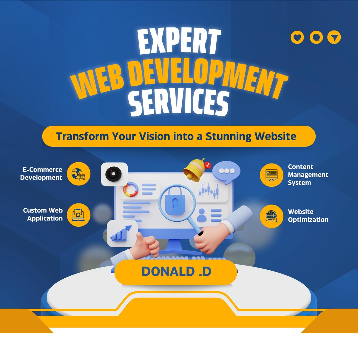 Unlocking Digital Brilliance: Elevate Your Online Presence with Our Expert Web Development Services. 📷📷 #webdevexcellence #DigitalTransformation